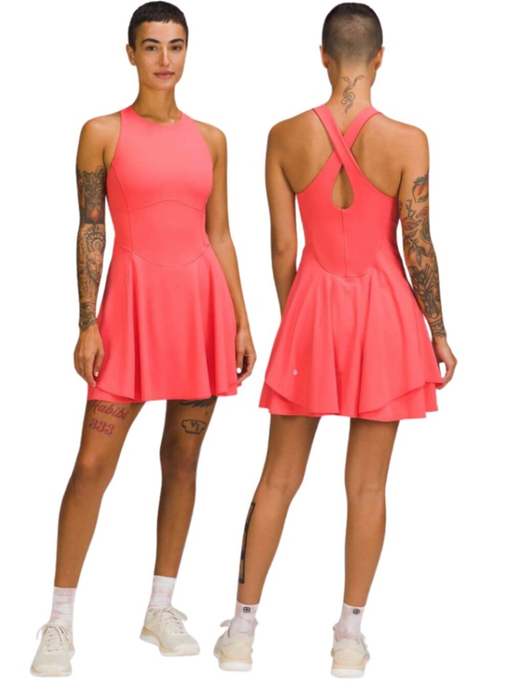 Lululemon Court Crush Tennis Dress Women's 8 Pale Raspberry Activewear Athletic